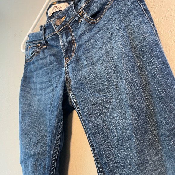 Hollister Blue Skinny Jeans Classic Fit SZ 25 Y2K Straight-Leg Pants Mid-Rise - Picture 6 of 12
